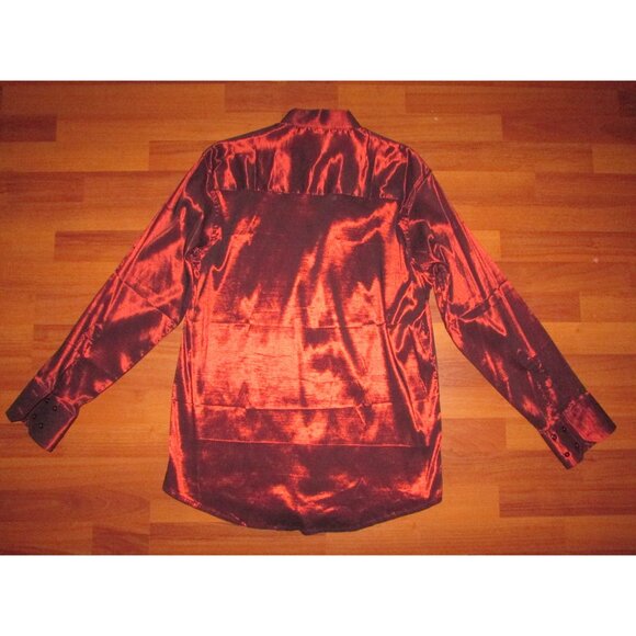 Grapes Shiny Metallic Deep Red Shirt - Large - Picture 3 of 9